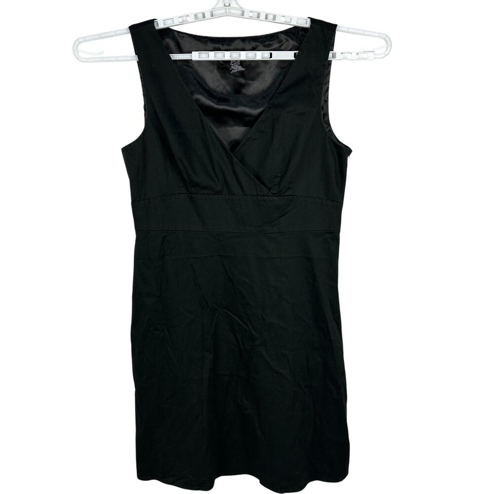 Spense Black Sleeveless Sheath Dress Missy Size 14 Formal 95% Cotton Blend